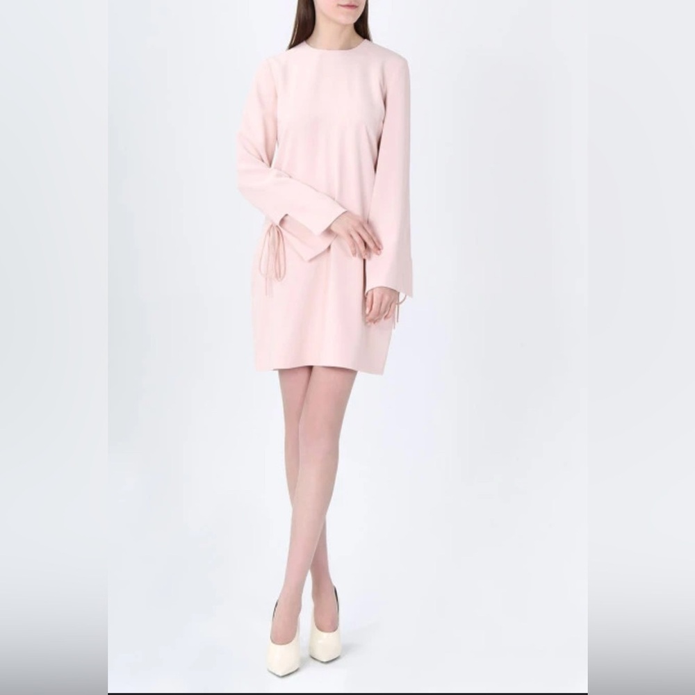Victoria Beckham Blush Long Sleeve Dress